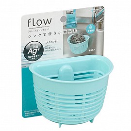 Giá để giẻ rửa bát hình rổ màu xanh