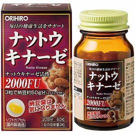 Thuốc Chống Đột Quỵ Natto kinase 2000FU Orihiro Nhật Bản